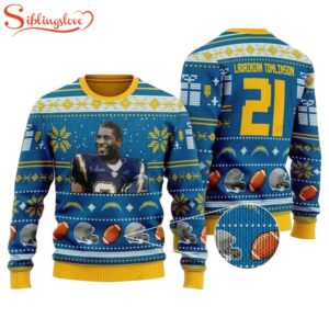 Ladainian Tomlinson Los Angeles Chargers Ugly Christmas Sweater