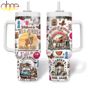 Lainey Wilson Watermelon Moonshine Tumbler 40Oz With Handle For Fans