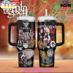 Lamb Of God Tumbler 40Oz With Handle For Fans