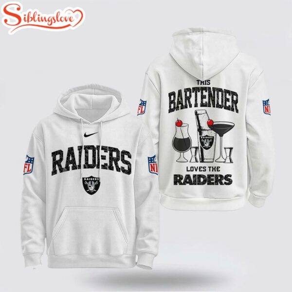 Las Vegas Raiders NFL Bartender 3D Hoodie Shirt