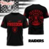 Las Vegas Raiders NFL Opportunity Equity Freedom Justice 3D T-Shirt
