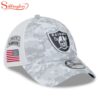 Las Vegas Raiders NFL Salute To Service 39THIRTY Flex Fit Baseball Cap Print