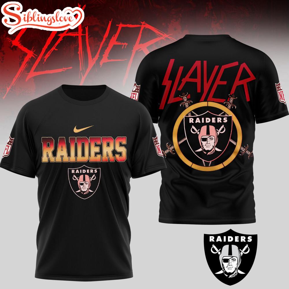 Las Vegas Raiders NFL Slayer 3D Shirt Gift For Fans 1 Las Vegas Raiders NFL Slayer 3D Shirt Gift For Fans
