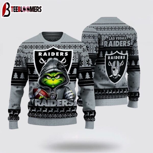 Las Vegas Raiders The Grinch Ugly Christmas Sweater