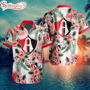 LIGA MX Atlas F.C Flowers Hawaiian Shirts For Fans
