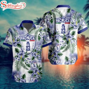 LIGA MX C.F. Pachuca Flowers Hawaiian Shirts For Fans