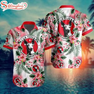 LIGA MX Club Tijuana Flowers Hawaiian Shirts For Fans