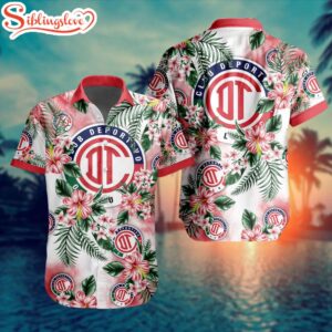 LIGA MX Deportivo Toluca Flowers Hawaiian Shirts For Fans