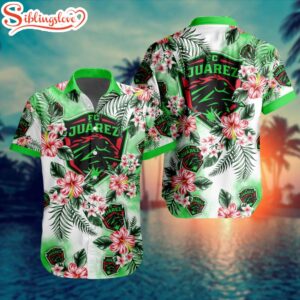 LIGA MX FC Juarez Flowers Hawaiian Shirts For Fans