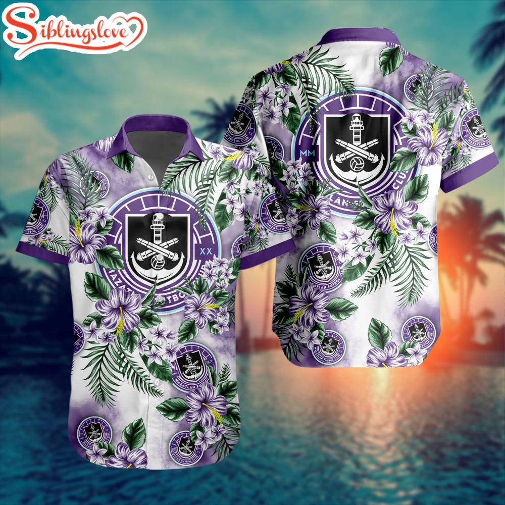 LIGA MX Mazatlan F.C Flowers Hawaiian Shirts For Fans 1 LIGA MX Mazatlan F.C Flowers Hawaiian Shirts For Fans