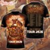 Limitted Edition Amon Amarth Tour 2026 3D Shirt For Fan