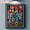 Linkin Park From Zero World Tour 2025 Portland Oregon Poster Canvas