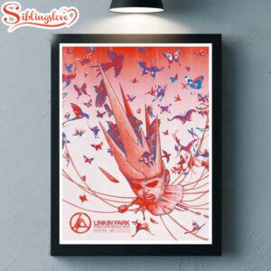 Linkin Park From Zero World Tour 2025 Seattle Washington Poster Canvas Wall Art