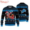 Lions Santa Claus Ugly Christmas Sweater