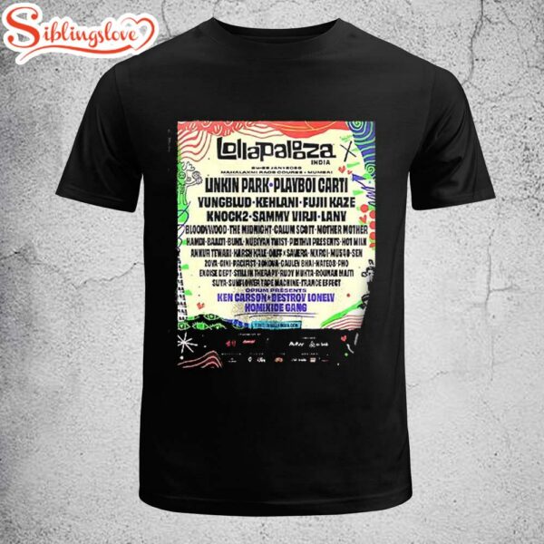 Lollapalooza India festival music 2026 Unisex T-Shirt
