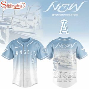 Los Angeles Angels MLB x Seventeen NEW World Tour Baseball Jersey Shirt