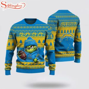 Los Angeles Charger NFL The Grinch Ugly Christmas Sweater Los Angeles Charger NFL The Grinch Ugly Christmas Sweater