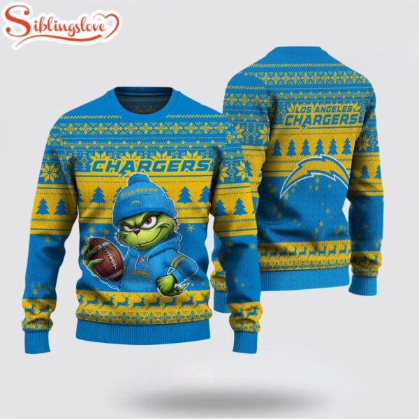 Los Angeles Charger NFL The Grinch Ugly Christmas Sweater