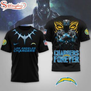 Los Angeles Chargers NFL Black Panther 3D Shirt For Fans