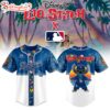 Los Angeles Dodgers MLB x Lilo & Stitch Cute Baseball Jersey Shirt