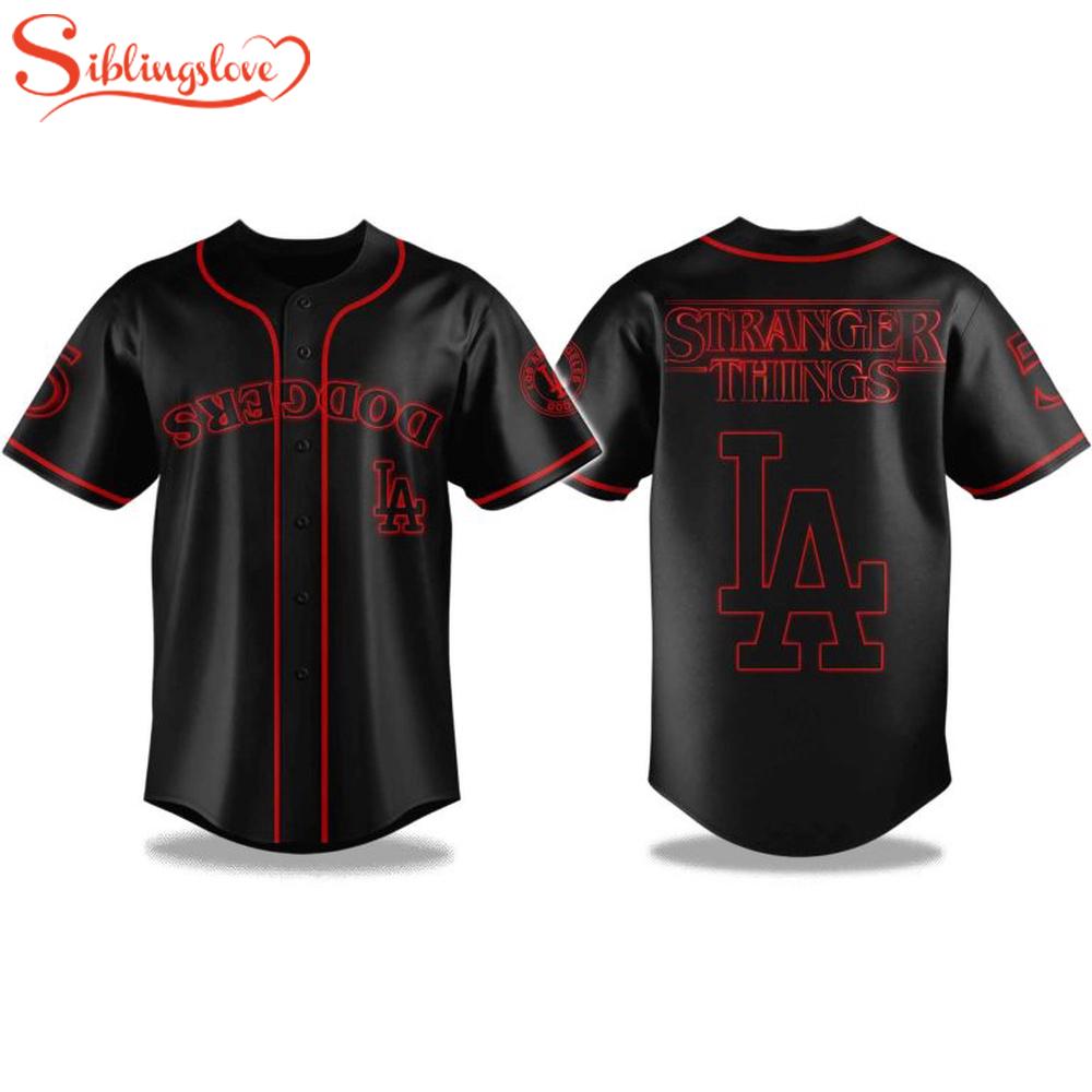 Los Angeles Dodgers Stranger Things 2025 Baseball Jersey Los Angeles Dodgers Stranger Things 2025 Baseball Jersey