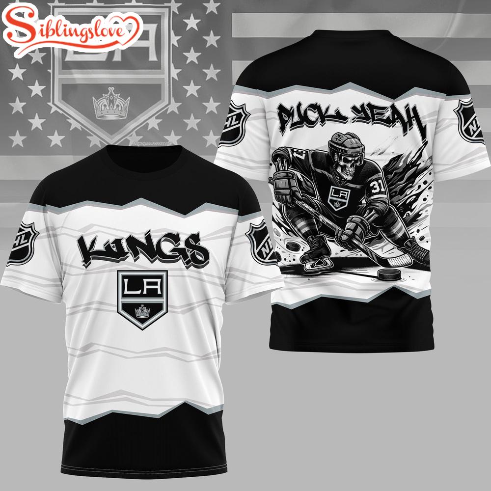 Los Angeles Kings NHL Puck Yeah 3D T-Shirt 1 Los Angeles Kings NHL Puck Yeah 3D T-Shirt