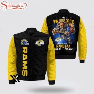 Los Angeles Rams Mascot Bomber Jacket For Fans