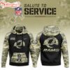 Los Angeles Rams Salute to Service Hoodie 3D Shirt For Fans