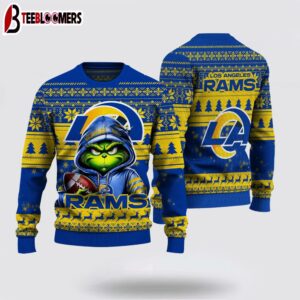Los Angeles Rams The Grinch Ugly Christmas Sweater