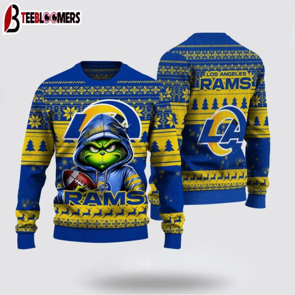 Los Angeles Rams The Grinch Ugly Christmas Sweater