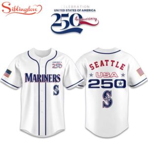 Mariners America 250th Anniversary 2026 Baseball Jersey Shirt