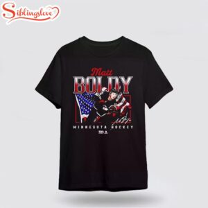 Matt Boldy Minnesota USA Flag signature Unisex T-Shirt