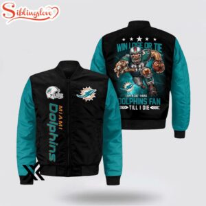 Miami Dolphins Mascot Bomber Jacket For Fans