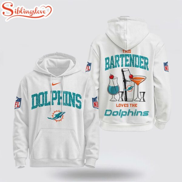 Miami Dolphins NFL Bartender 3D Hoodie Shirt