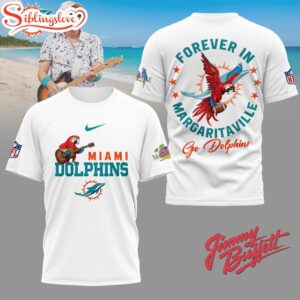 Miami Dolphins NFL Forever in Margaritaville 3D T-Shirt