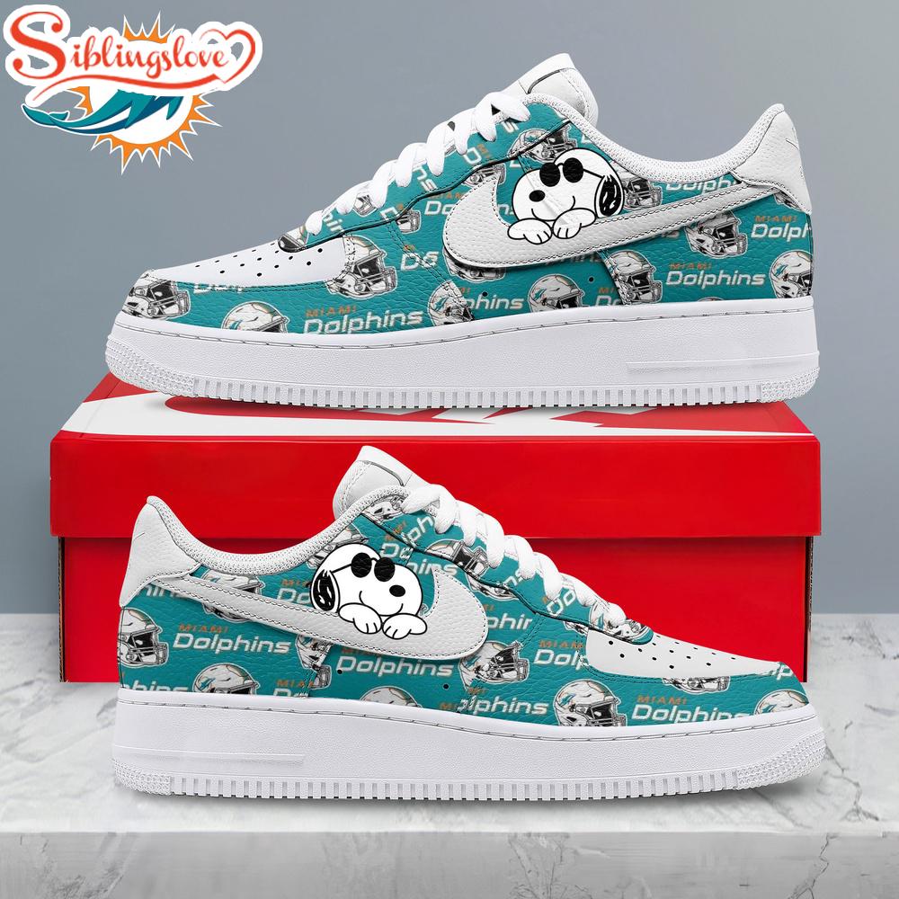 Miami Dolphins NFL Kickoff Spirit Air Force 1 Shoes 1 Miami Dolphins NFL Kickoff Spirit Air Force 1 Shoes