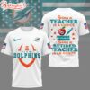 Miami Dolphins NFL Teacher Honor 3D T-Shirt