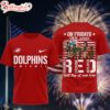 Miami Dolphins Scooby-Doo Red Friday Military 3D T-Shirt