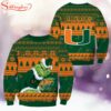 Miami Hurricanes NCAA Grinch Ugly Christmas Sweater