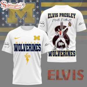 Michigan Wolverines NCAA Elvis Presley&hellip;