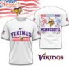 Minnesota Vikings 4th Of July 3D T-Shirt For Fans