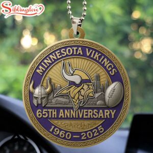 Minnesota Vikings 65th Anniversary Christmas Ornament Gift For Fans