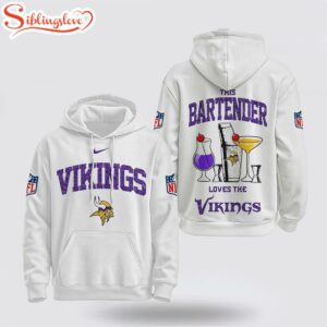 Minnesota Vikings NFL Bartender 3D Hoodie Shirt