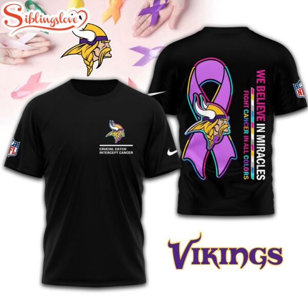 Minnesota Vikings NFL Crucial Catch 3D Shirt