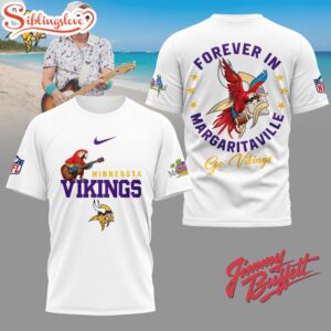Minnesota Vikings NFL Forever in Margaritaville 3D T-Shirt