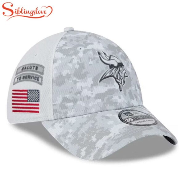 Minnesota Vikings NFL Salute To Service 39THIRTY Flex Fit Baseball Cap Print
