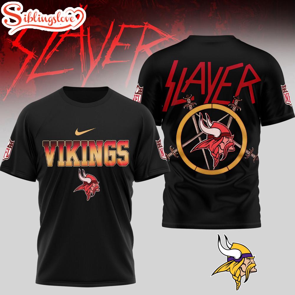 Minnesota Vikings NFL Slayer 3D Shirt Gift For Fans 1 Minnesota Vikings NFL Slayer 3D Shirt Gift For Fans