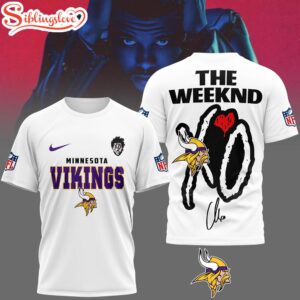 Minnesota Vikings NFL The Weeknd 3D Shirt For Fans