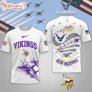 Minnesota Vikings NFL US Air Force 3D Shirt For Fans