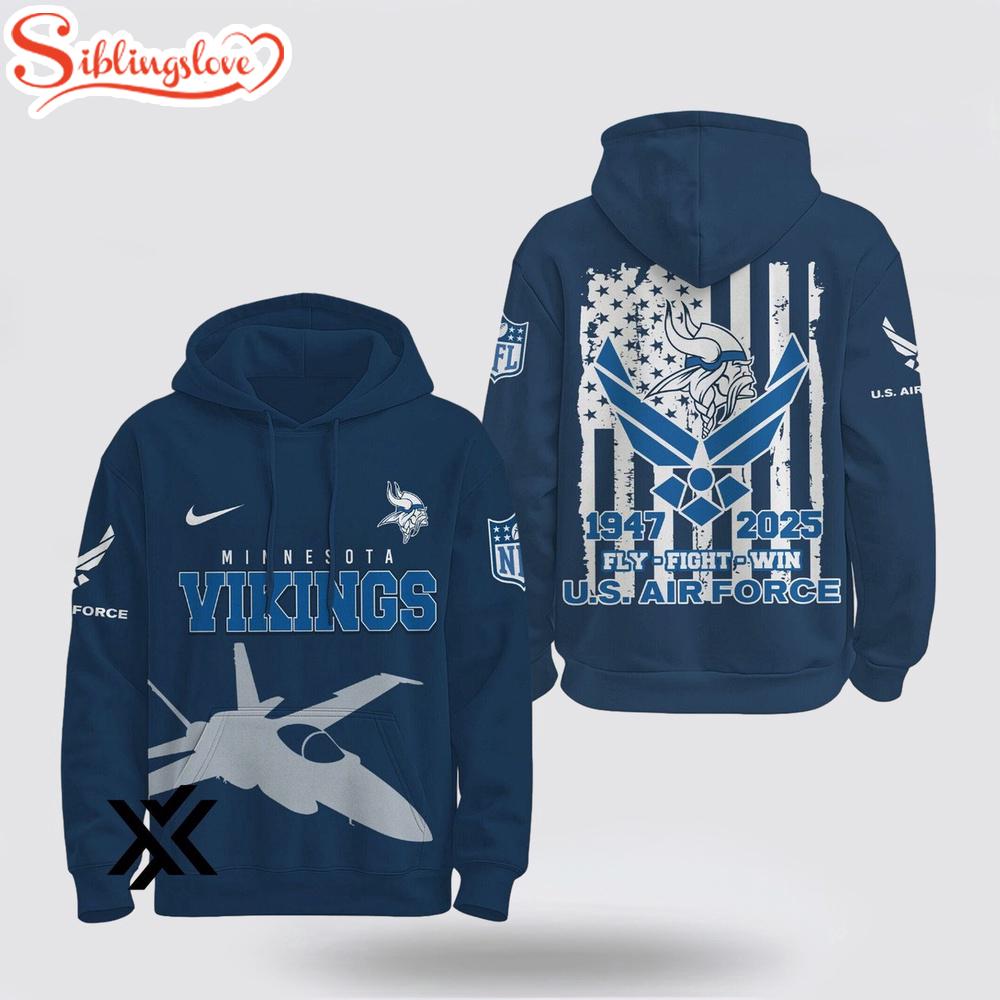 Minnesota Vikings NFL U.S. Air Force 78th Anniversary 3D Shirt Minnesota Vikings NFL U.S. Air Force 78th Anniversary 3D Shirt